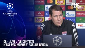 OL - Juve : "Le contexte n'est pas morose" assure Garcia