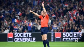 Wayne Barnes, l'arbitre de la rencontre entre la France et l'Afrique du sud, le 12 novembre 2022.