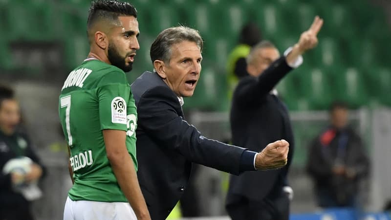 Ryad Boudebouz et Claude Puel