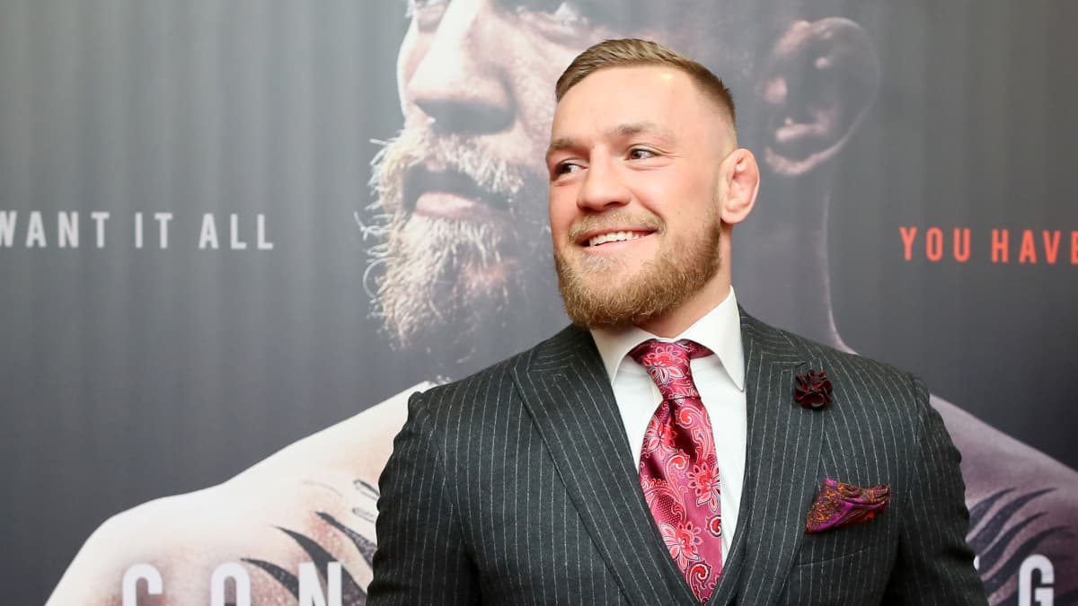 Conor McGregor lors de la première du film qui lui est consacré, en novembre 2017 à Dublin