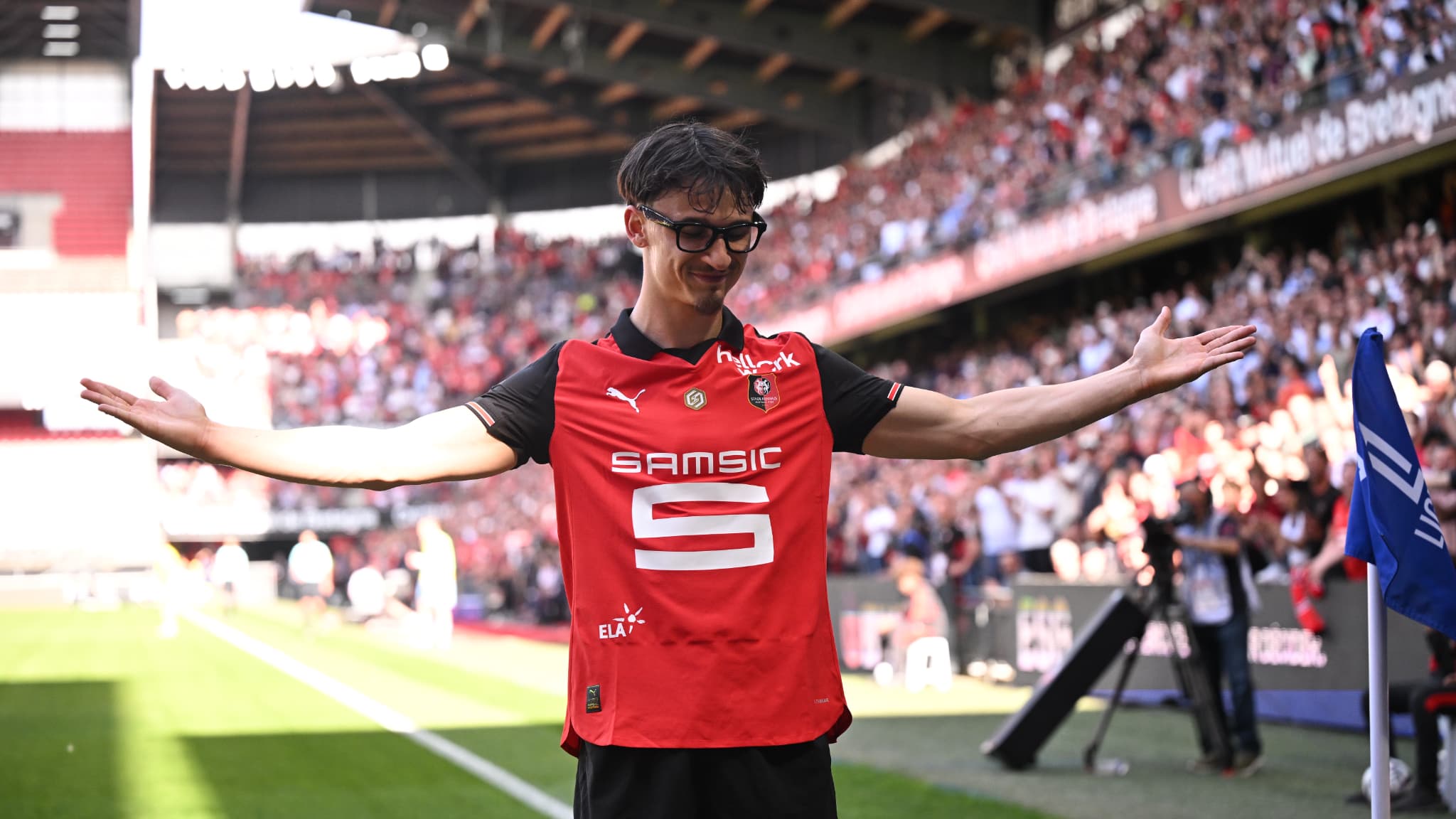 Esteban Lepaul face à Nantes, le 26 avril 2026. Esteban Lepaul face à Nantes, le 26 avril 2026.