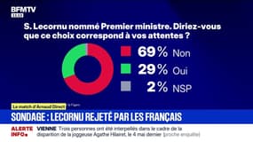 Sébastien Lecornu, Premier ministre: une nomination qui ne correspond pas "aux attentes" de 69% des Français, selon un sondage
