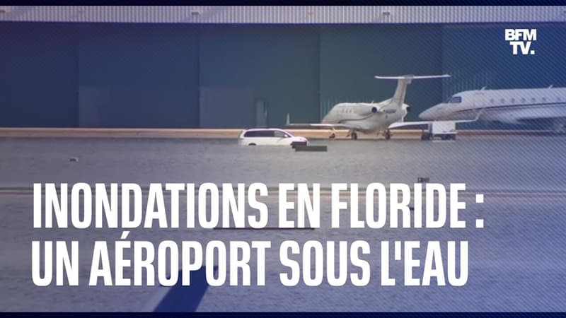 Inondations en Floride: l'aéroport de Fort Lauderdale envahi par la montée des eaux