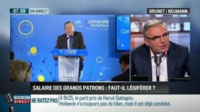 Brunet & Neumann: Emmanuel Macron a-t-il raison de vouloir "légiférer" sur les salaires des grands patrons ? - 04/05