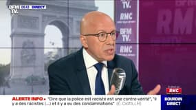 Pour Eric Ciotti, "dire que la police est raciste est une contre-vérité"