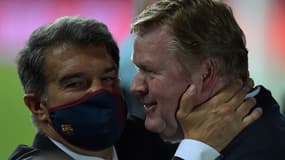 Joan Laporta et Ronald Koeman