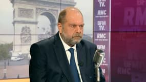Le ministre de la Justice, Éric Dupond-Moretti, sur BFMTV-RMC, le 8 octobre 2020.