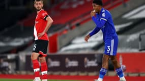 Wesley Fofana, rompant le jeûne du Ramadan en 2021 à Leicester (archives)