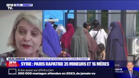 Julie Lebègue (UNICEF): "C'est une première pour la France, de rapatrier des enfants avec leurs mères dans un même voyage"