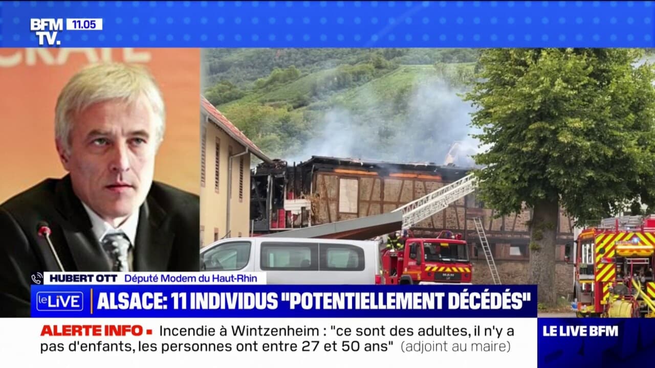 Incendie en Alsace "Le gîte n'a plus de toiture et est éventré par les