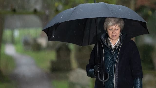 La Première ministre britannique Theresa May le 9 décembre 2018 dans sa circonscription près de Londres.