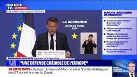 Emmanuel Macron: "J'assume, il nous faut une préférence européenne dans l'achat de matériel militaire"