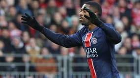 L'attaquant du PSG Ousmane Dembélé auteur d'un triplé lors de la 20e journée de Ligue  1, 1er février 2025