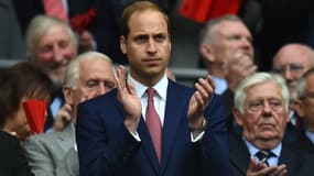 Le Prince William dans les tribunes de de Wembley à Londres.