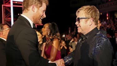 Le Prince Harry et Elton John