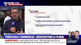 Yves Camdeborde à propos de la réouverture des restaurants: "Quand on n'a pas été un sportif de haut-niveau pendant 7 mois, on a du mal à retrouver le rythme"
