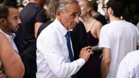Le chef de Reconquête! Eric Zemmour lors des universités d'été de son parti, le 7 septembre 2024 à Orange, dans le Vaucluse