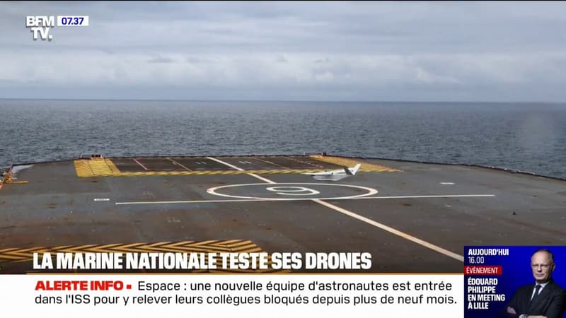 La Marine nationale teste ses drones à l'épreuve de la mer