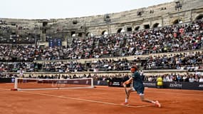 Andrey Rublev lors de l'UTS de Nîmes - le 04/04/2025