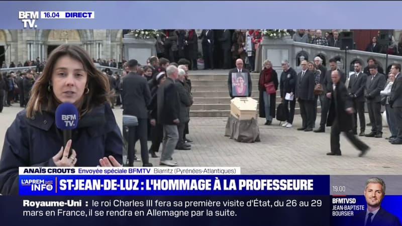Les obsèques d'Agnès Lassalle, professeure d'espagnol mortellement poignardée par un élève, se sont tenus à Biarritz