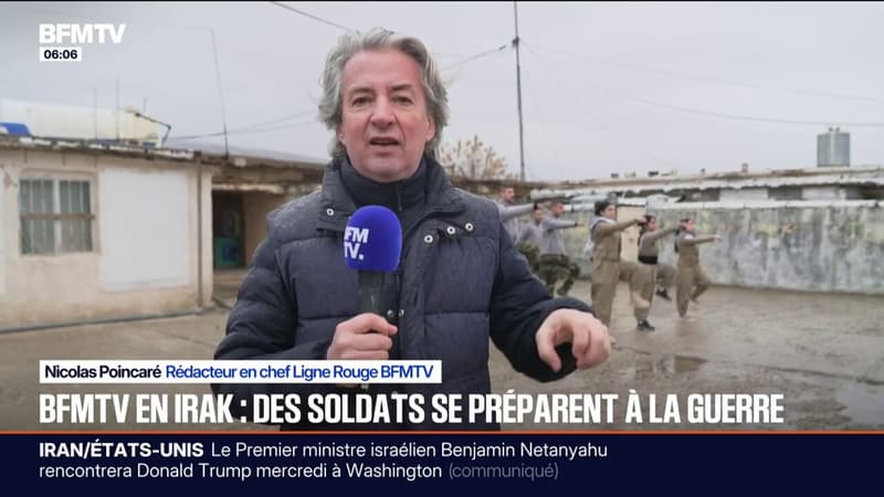 BFMTV en Irak, aux côtés des combattants iraniens qui se préparent à intervenir pour soutenir la population si une insurrection éclate