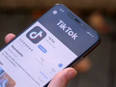L'application TikTok sur l'App Store d'iOS