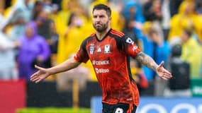 La joie d'André-Pierre Gignac, buteur face à Puebla le 5 octobre 2024