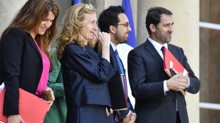 Marlène Schiappa, Nicole Belloubet, Mounir Mahjoubi et Christophe Castaner.