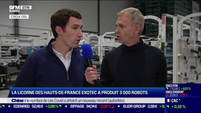 La Licorne des Hauts-de-France, Exotec, a produit 4000 robots