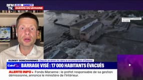 Destruction du barrage de Kakhovka: le député ukrainien Oleksiy Goncharenko dénonce "un crime de guerre"