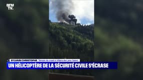 Un hélicoptère de la sécurité civile s'écrase en Isère - 12/09