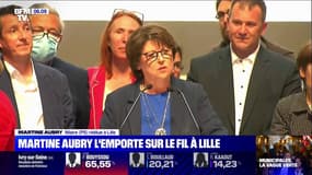 Municipales: à Lille, Martine Aubry réélue à 227 voix près