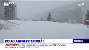 Isola: les premières neiges de la saison sont tombées