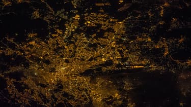 Une vue aérienne de Rome prise depuis l'ISS.