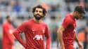 Liverpool : l'attaquant des Reds Mohamed Salah face à Newcastle le 27 août 2023 