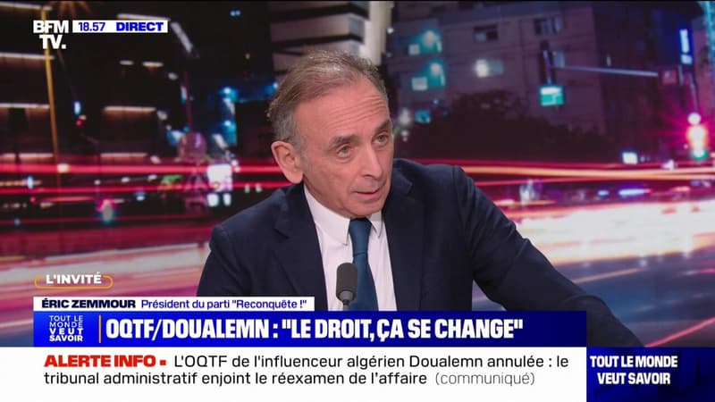 Éric Zemmour sur l'influenceur Doualemn: 