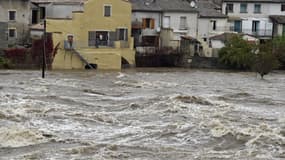 Illustration - La rivière Eyrieux (Ardèche) après de fortes pluies le 4 novembre 2014.
