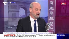 Blanquer : "90% des masques FFP2 sont sur le terrain"