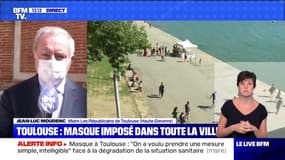 Masque imposé à Toulouse: le maire LR de la ville précise que "la verbalisation va augmenter"