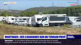 Martigues: des caravanes installées sur un terrain privé, les riverains inquiets