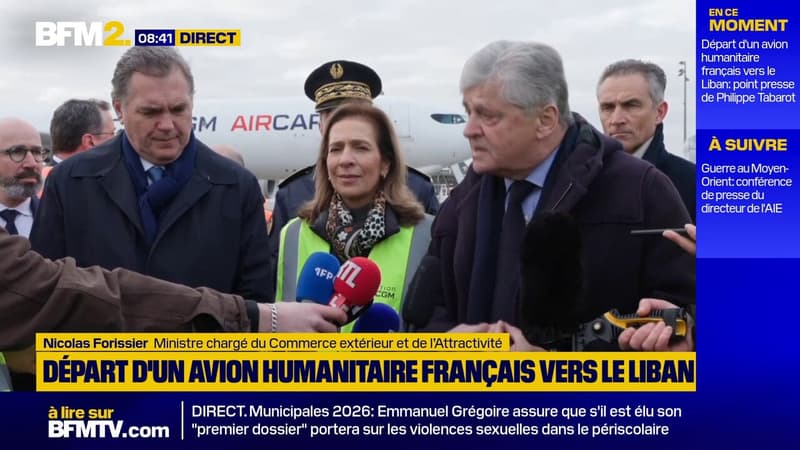 Aide humanitaire vers le Liban: "La France est aux côtés de ses amis libanais", déclare le ministre Nicolas Forissier