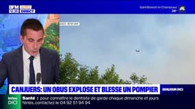 Incendie au camp de Canjuers: un obus explose et blesse un pompier