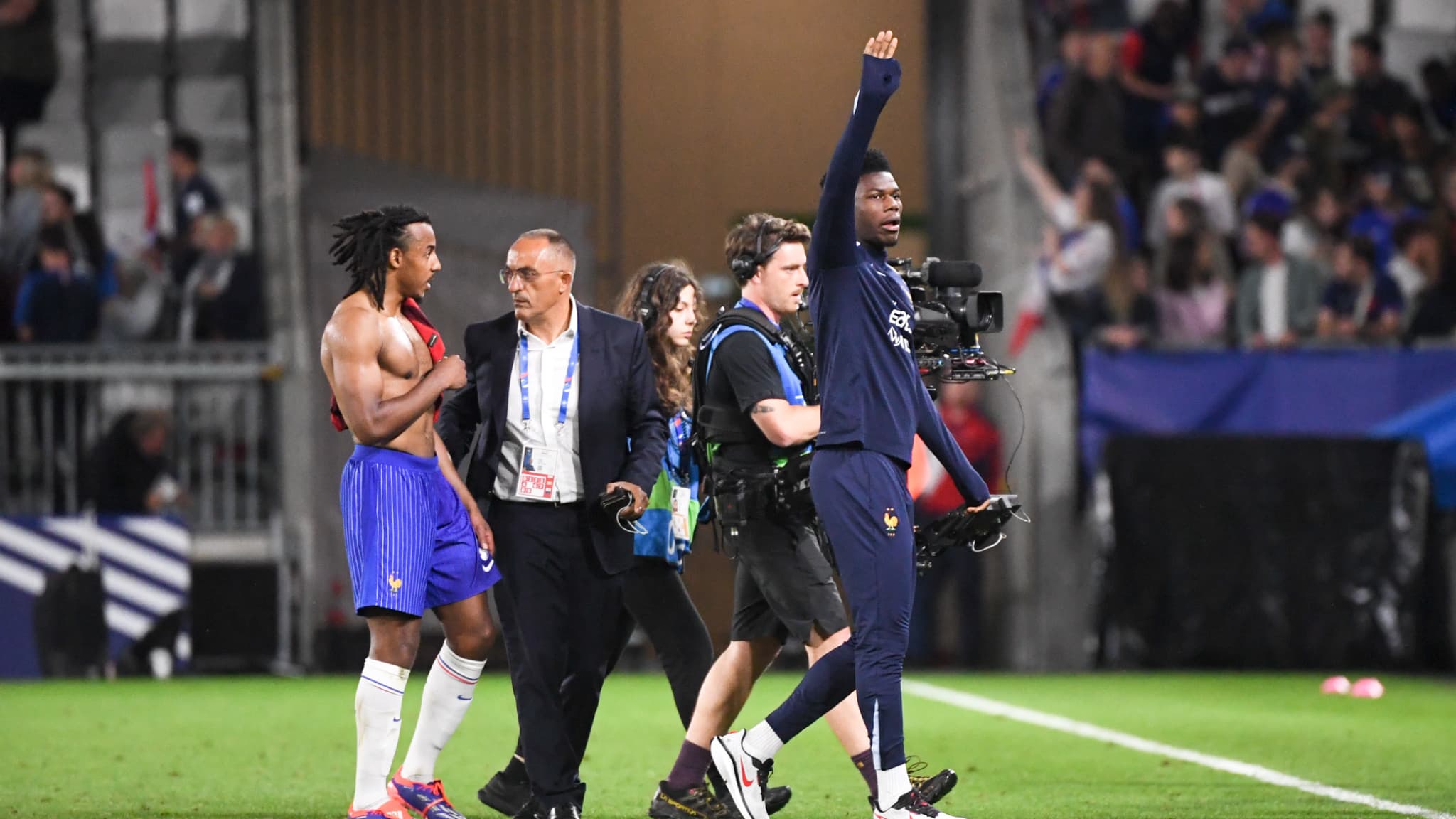 Aurélien Tchouaméni après le match amical entre la France et le Canada (0-0), le 9 juin 2024 Aurélien Tchouaméni après le match amical entre la France et le Canada (0-0), le 9 juin 2024