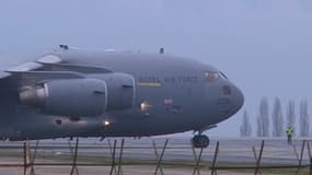 Avion de transport militaire britannique destiné à soutenir logistiquement l'armée française au Mali