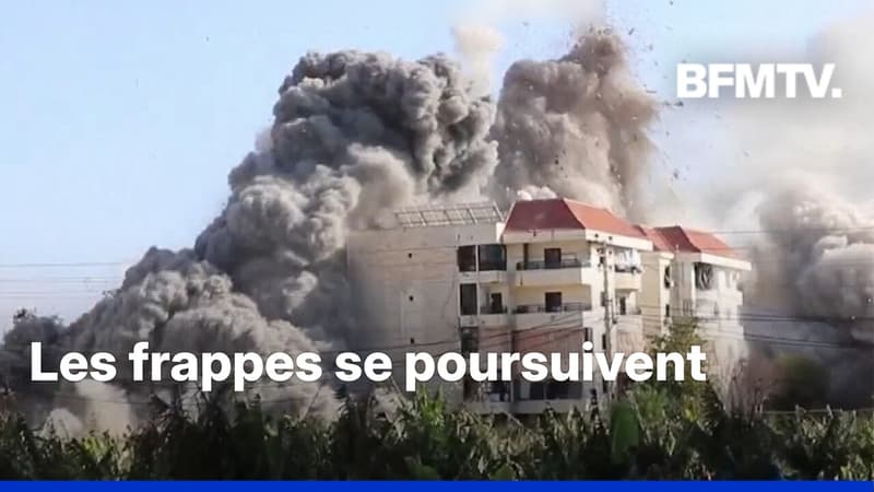 Guerre au Moyen-Orient: les images impressionnantes d'une frappe à Tyr
