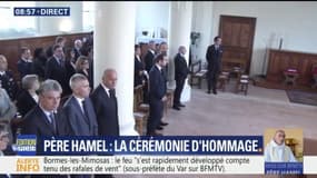 Hommage au père Hamel: Emmanuel Macron est arrivé à l'église de Saint-Etienne-du-Rouvray