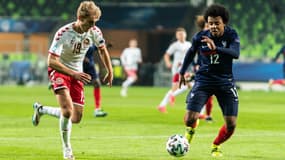 Jules Koundé face au Danemark, le 25 mars 2021.