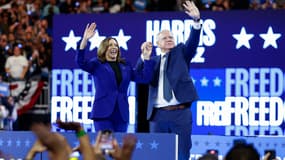 Kamala Harris et Tim Walz à Milwaukee lors de la convention démocrate, le 21 août 2024