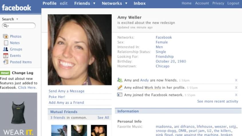 Facebook en 2007 