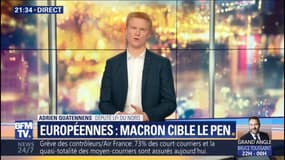 Adrien Quatennens estime qu'Emmanuel Macron "joue sa survie politique" aux européennes